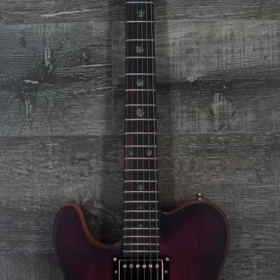 AIO TC1-H Left-Handed Electric Guitar - Boysenberry *Humbucker Neck Pickup image 3