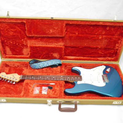 Fender American Standard Stratocaster Guitar 1998 USA Strat Aqua Marine Metallic 90's EMG Pickups image 3