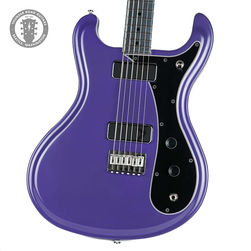 New Electrical Guitar Company Series Two Baritone Plum Crazy Purple Powder Coat image 1
