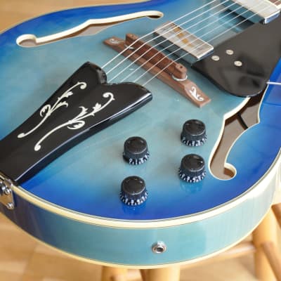 IBANEZ GB10EM JBB Jet Blue Burst / George Benson Signature / Artist Series / GB10EM-JBB image 4