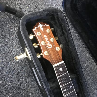 Crafter TC035 orchestra grand auditorium Acoustic electric guitar handcrafted in Korea 2001 in excellent - mint condition with hard case and key . image 8