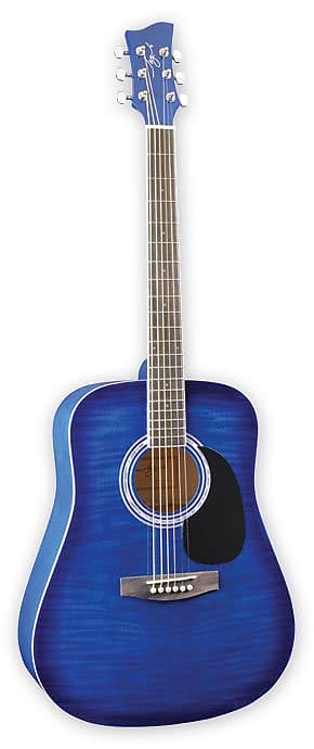 Jay Turser USA Guitar  Dreadnaught FT Blue Sunburst JJ45F-BLSB-A-U image 1