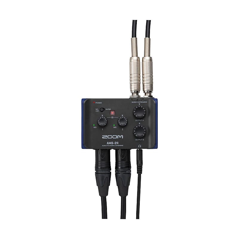 Zoom AMS-24 2x4 USB Audio Interface for Music and Streaming