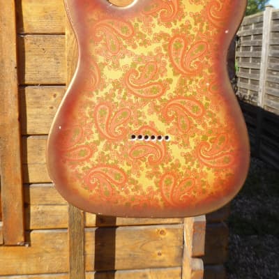 DY Guitars Pink Paisley relic tele body PRE-BUILD ORDER image 2