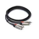 Hosa HRR015X2 -15' Pro Series Dual RCA to Dual RCA Audio Cable