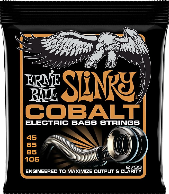 Ernie Ball 2733 Cobalt Slinky 4-String Set Bass Guitar Strings image 1