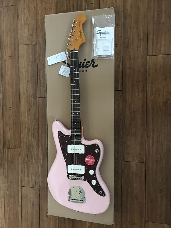 Fender Squier Classic Vibe Jazzmaster Guitar FSR Shell Pink | Reverb