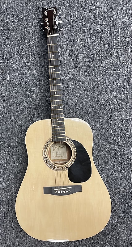 Johnson AXL JG 610 N Dreadnought Acoustic Guitar Natural Johnson