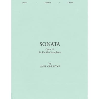 Sonata, Op. 19, For E-Flat Alto Saxophone