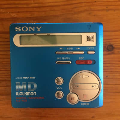 Sony Portable minidisc recorder MZ-R70 Blue image 1