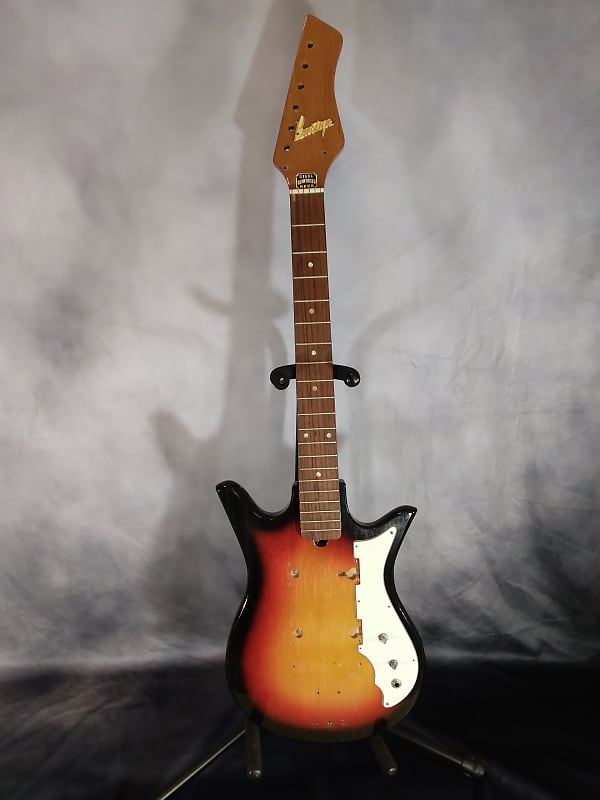 Unbranded Vintage Prestige Electric Guitar Husk 1960s - Tobacco Burst image 1