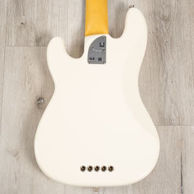 Fender American Professional II Precision Bass V 5-String Rosewood Olympic White image 4