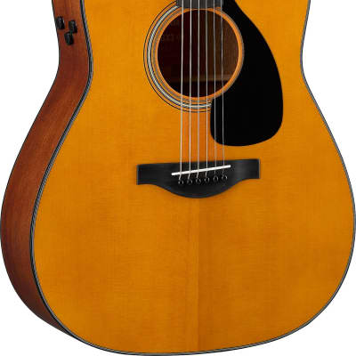 Yamaha FGX3 Red Label All Solid Wood Acoustic-Electric Guitar w/ Hard Bag image 1