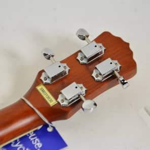 Luna Guitars Tiki Resonator Concert Ukulele  Chrome Plated image 5
