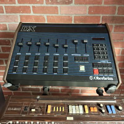 Oberheim DX 6-Voice Drum Machine 1983 - Blue with Wood Sides