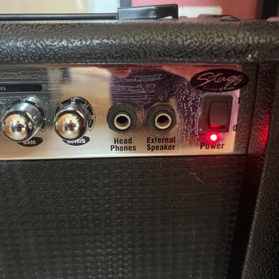 Stagg CA 20R 2-Channel 20-Watt 1x8" Solid State Guitar Combo - Reverb/Overdrive - black - 1990s image 4