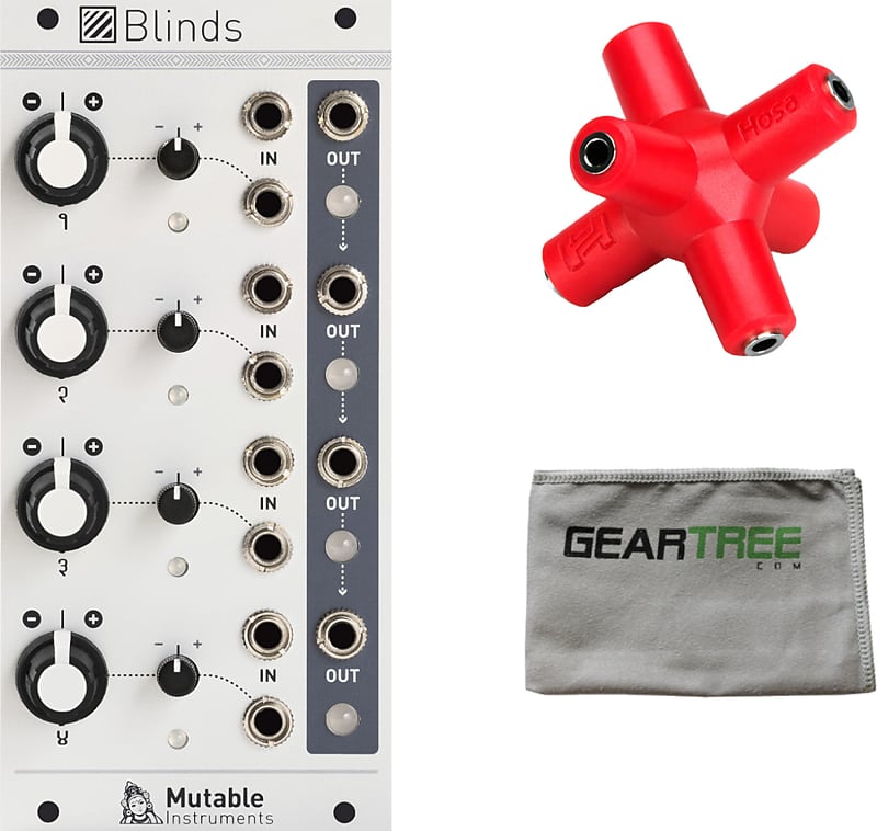 Mutable Instruments Blinds Quad VC-Polarizer Eurorack Synth Module w/ Splitter and Cloth image 1