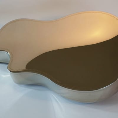 National Reso-Phonic Style 1.5 Brass Body Cutaway Tricone 2023 Mirror Nickel Engraved Wiggle Border image 5