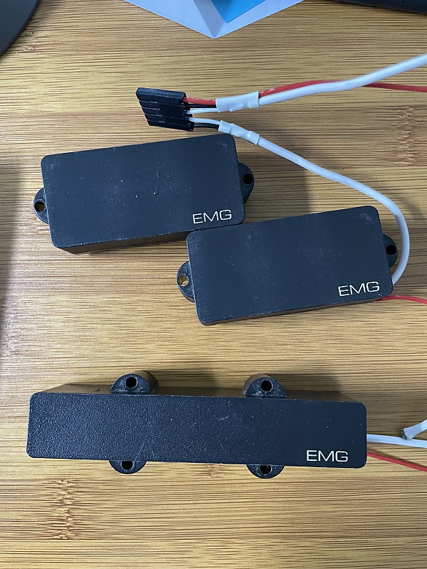 EMG PJ Active Bass Pickups Black Reverb