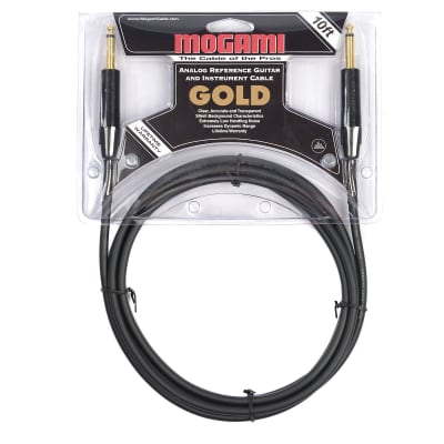 Mogami Gold Instrument Cable 10ft S/S