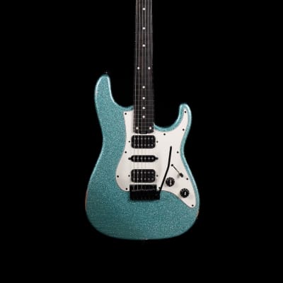 Iconic Guitars Solana Studio Series - Sonic Blue over Black | Reverb