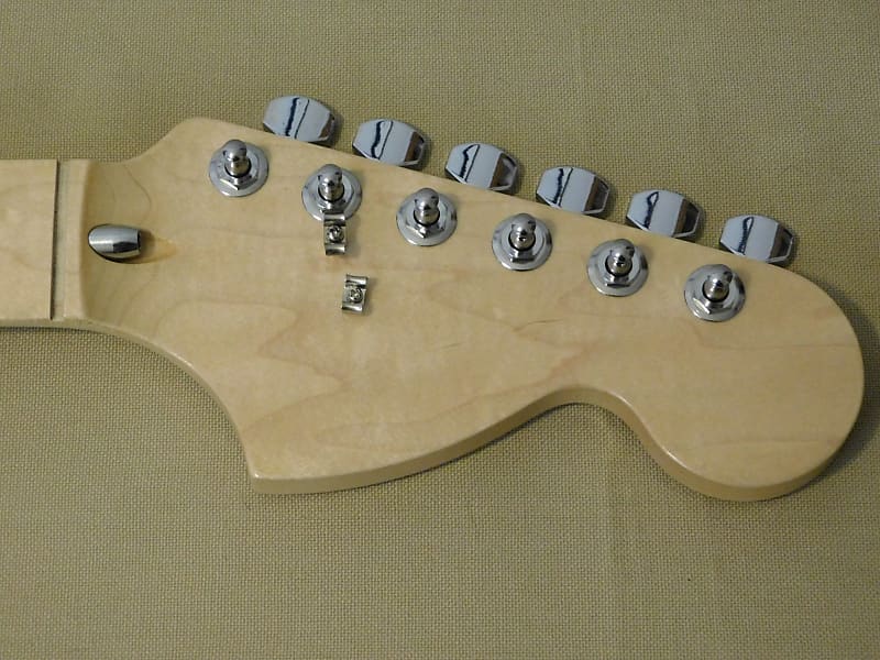 Hosco Stratocaster Telecaster Deluxe 70s one piece Maple Neck-Big Headstock with Kluson Tuners image 1