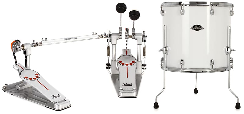 Pearl P932 Longboard Double Bass Drum Pedal Bundle With Pearl Reverb 0522