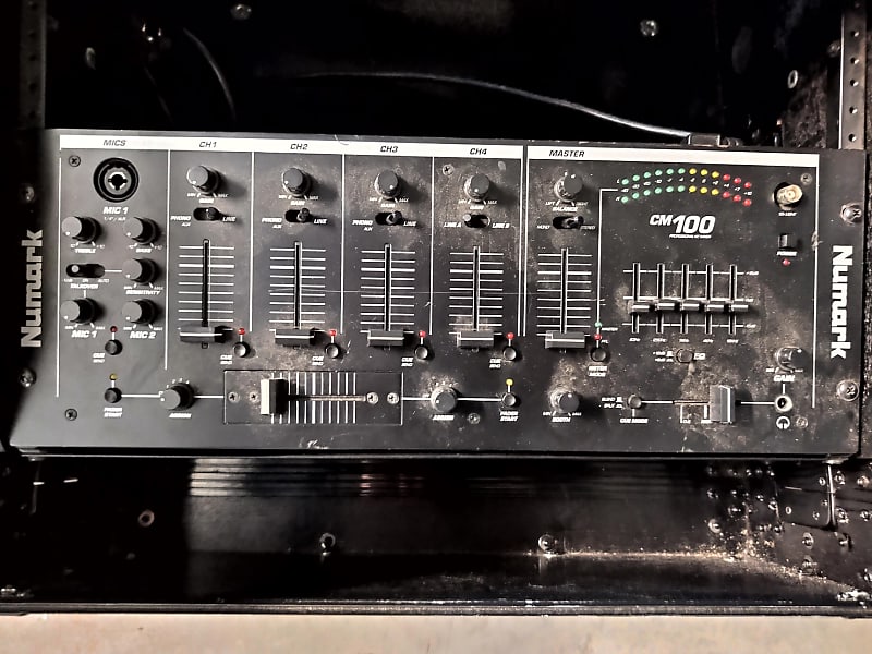 Numark CM100 1990's Black in Rack Mount Case | Reverb