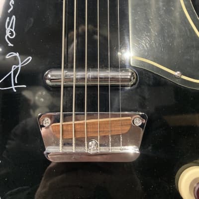 Tom Hamilton's Aerosmith, Danelectro Baritone Bass Signed! Authenticated! Black (#20) image 7