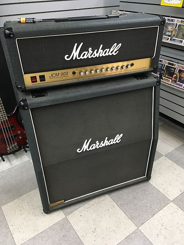 MARSHALL 90s JCM 900 Amp+Box A 4x12 Stack Amplificatore valvolare per  chitarra con cassa