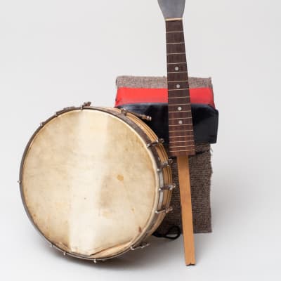 1890 Instruments de musique Original Antique Print Banjo, Harpe, Autoharpe,  Violon, Guitare, Mandoline Monté et Emmêlé Disponible Encadré -  France