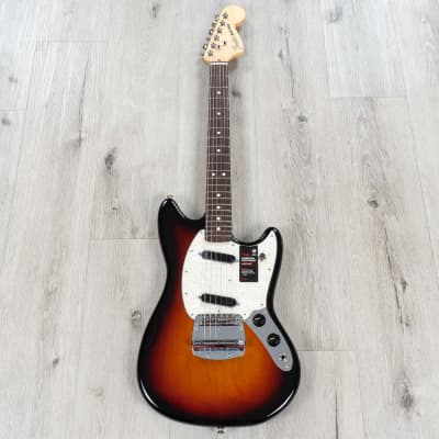 Fender American Performer Mustang Guitar, Rosewood Fretboard, 3-Color Sunburst image 3