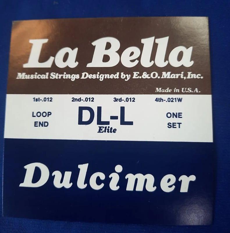1970, LA BELLA DULCIMER 4 String set Stainless Steel Wound LOOP  DL-L Elite  1980's image 1