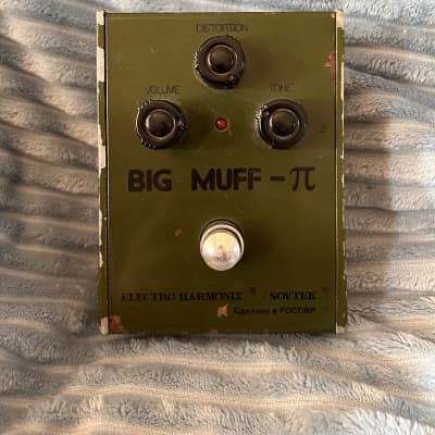 Vintage Big Muff Pi - Tall Font Green Russian - Electro Harmonix 