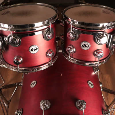 DW Collectors Series Maple Shell Pack in Cherry Satin Oil image 4