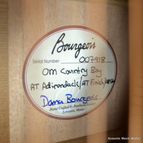 Bourgeois Country Boy, Aged Tone OM, Orchestra Model, Torrefied Adirondack, Mahogany - ON HOLD image 17