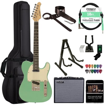 Aria Pro II XR-Series mid-80's Green Crackle | Reverb