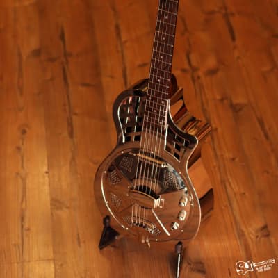 Johnson Guitars JR-994E - Nickel Plated - Resonator Guitar image 7