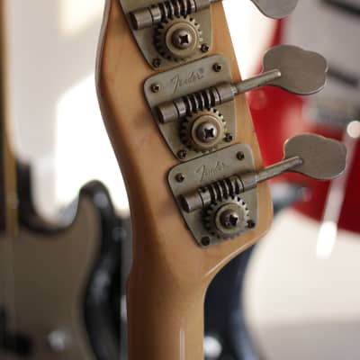 Fender Telecaster Bass 1972 Daphne Blue (Refinished); w/ case image 9