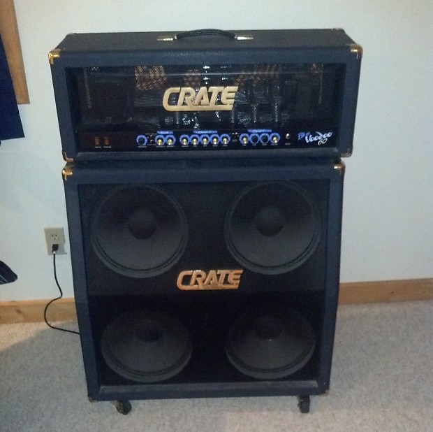 Crate Blue VooDoo 60 Head and Matching 4X12 Cab Reverb