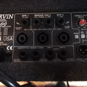 Carvin R600 Redline Stereo Bass Amp Head 2000's image 2