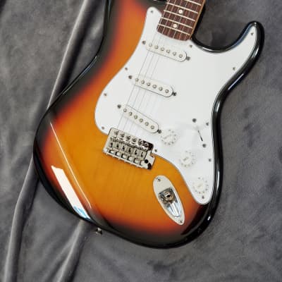 2008 Fender Stratocaster Standard Series Electric Guitar - Brown Sunburst Finish for sale