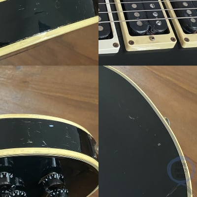 Greco, Single Cut Guitar, Custom, EG600P, Black,1978 vintage, “Frampton”, OHSC image 10
