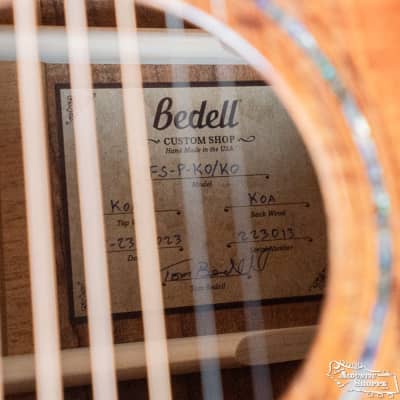Bedell Limited Edition Fireside Parlor All Koa Acoustic Guitar #3013 image 21