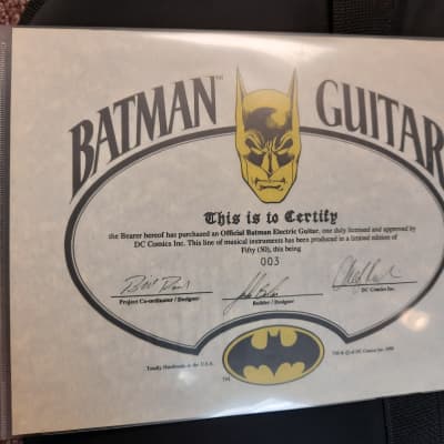 Bolin Batman Guitar 1989 #3 of only 50 made. Quality guitar with gig bag & COA image 8