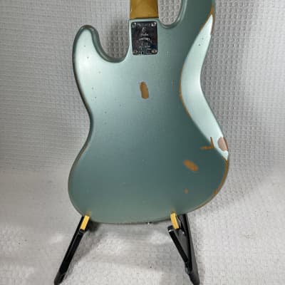 Fender 60th Anniversary Road Worn '60s Jazz Bass 2021 - Firemist Silver image 5