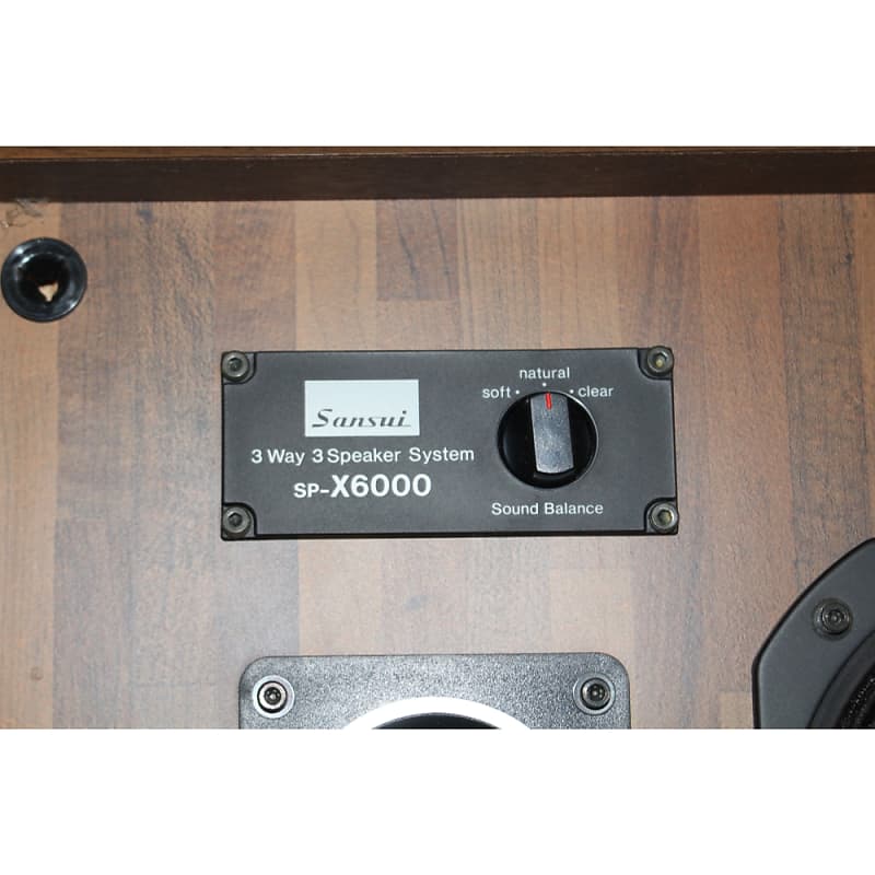 Vintage Sansui SP-X6000 3-Way Speaker System Pair - Tested Vintage Sansui SP-X6000 3-Way Speaker System Pair - Tested