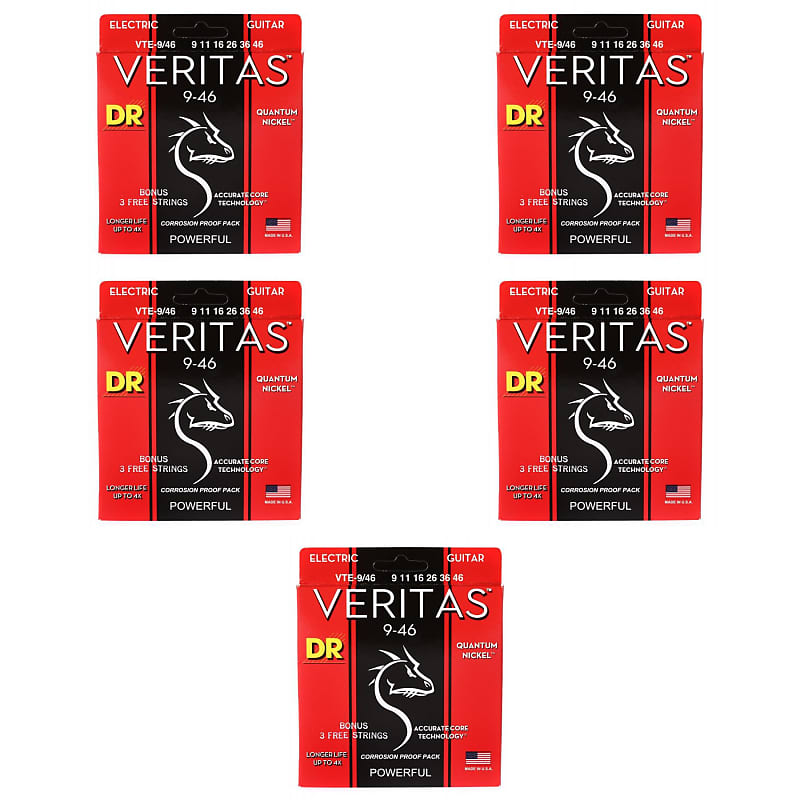 DR Strings VTE9/46 Veritas Electric Guitar Strings Reverb
