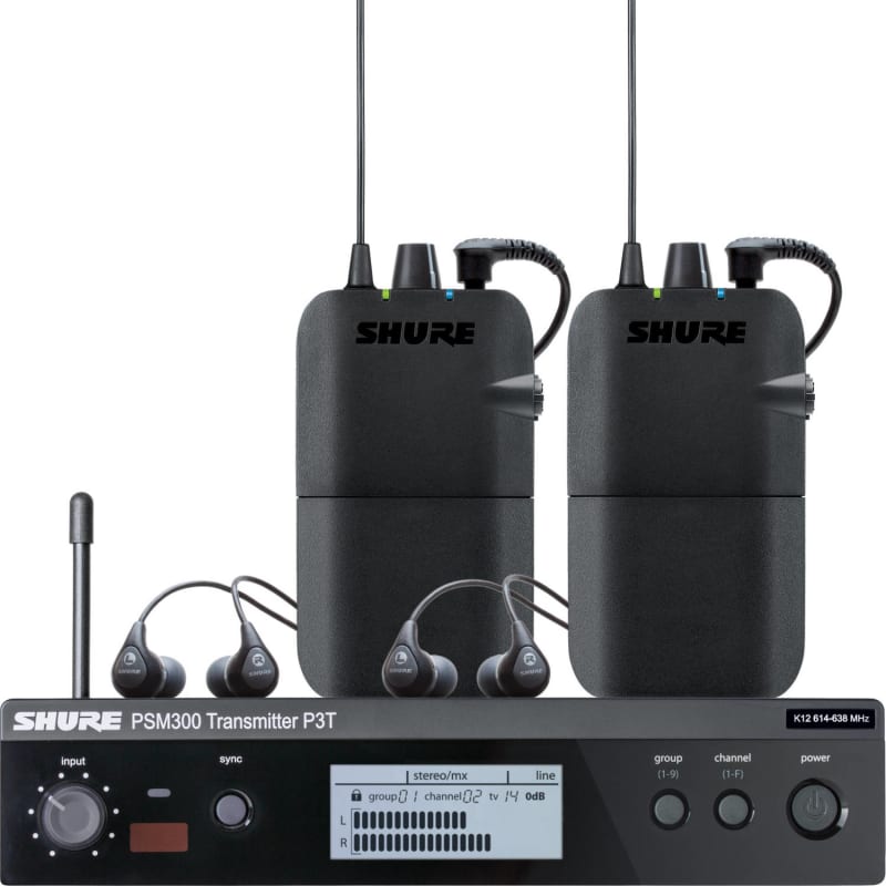 SHURE P3TJR-JB PSM300 SYSTEM, WITHOUT EARPHONES | Reverb