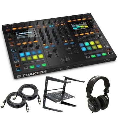 Native Instruments Traktor Kontrol S8 DJ Digital Controller - Free laptop Stand, Tascam DJ Headphone - (2) XLR Cables 15Ft each image 10